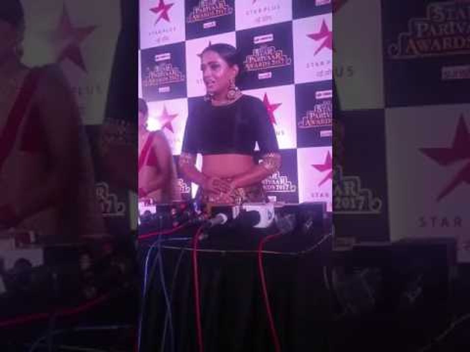 Parul Chauhan of Rishta Kya Kehlata Hai fame at Star Parivaar Awards 2017 | SpotboyE