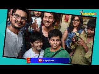 SPOTTED- Tiger Shroff clicking selfie with fans | SpotboyE