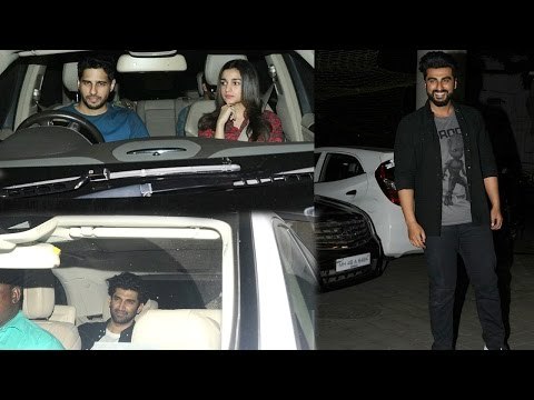 Alia Bhatt- Sidharth Malhotra, Arjun Kapoor, Aditya Roy Kapoor at Priyanka Chopra's Party | SpotboyE