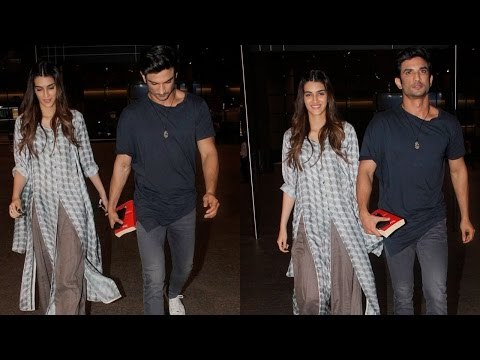 SPOTTED: Sushant Singh Rajput and Kriti Sanon after Raabta Promotions | SpotboyE