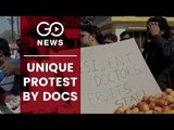 Aurangabad Doctors Sell Fruit In Protest