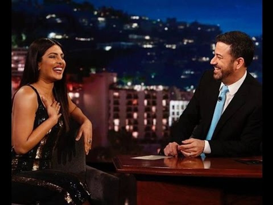 Priyanka Chopra Sizzles In Black and Gold At Jimmy Kimmel Live | Bollywood News