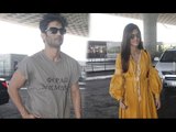 SPOTTED: Sushant Singh Rajput and Kriti Sanon at the Airport | SpotboyE