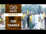 TDP Parliament Protest Continues