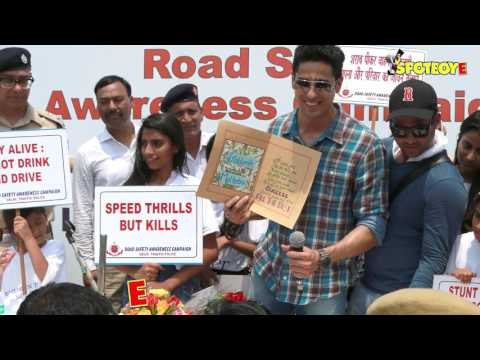 Sidharth Malhotra SPOTTED at a Road Safety Awareness Campaign | SpotboyE