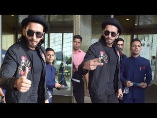 SPOTTED: Ranveer Singh at Mumbai International Airport | SpotboyE