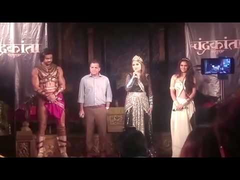 Madhurima Tuli, Vishal Aditya Singh, Urvashi Dholakia at the launch of Chandrakanta TV serial