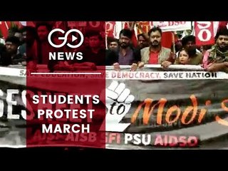 Students Protest March Against Centre's Policies