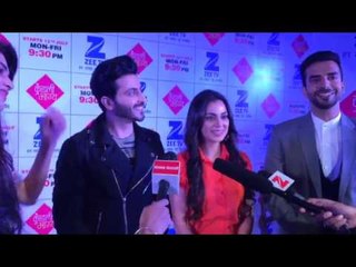 Dheeraj Dhoopar, Shradha Arya, Anjum Faqi and Manit Joura leads of Kundali Bhagya at the launch