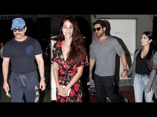 Saif Ali Khan, Disha Patani, Aftab Shivdasani Return to Mumbai after IIFA 2017 | SpotboyE