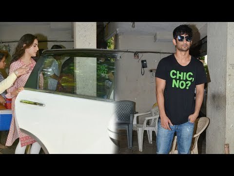 SPOTTED: Sara Ali Khan and Sushant Singh Rajput Post Meeting with Abhishek Kapoor | SpotboyE