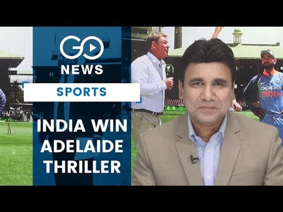 India Win Cliffhanger At Adelaide