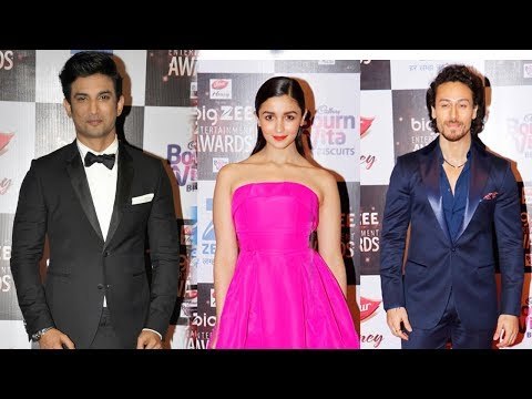 UNCUT- Divyanka-Vivek, Alia, Shahid,Tiger, Kajol, Shahid, Sunny at Big Zee Entertainment Awards 2017