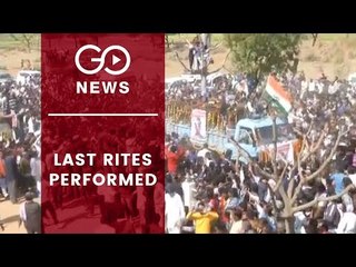 Last Rites of CRPF Jawans Performed