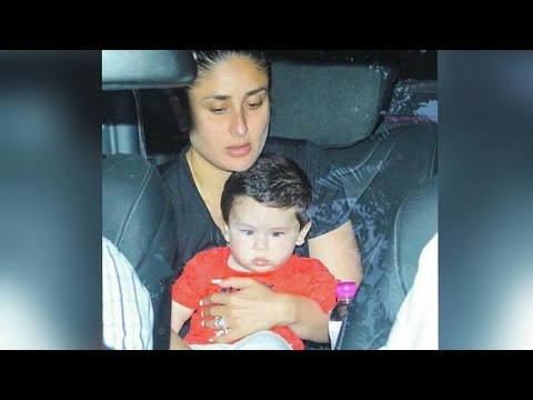 SPOTTED: Kareena Kapoor Khan with Baby Taimur at Babita's Residence | SpotboyE