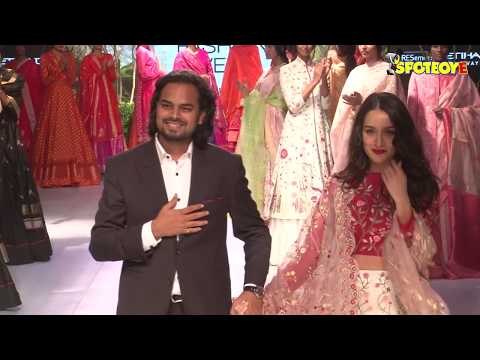 UNCUT- Shraddha Kapoor Turns Show Stopper for Rahul Mishra at Lakme Fashion Week 2017 | SpotboyE