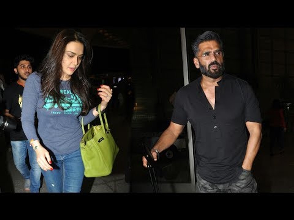 Preity Zinta, Suniel Shetty, Randeep Hooda Depart for New York to Attend IIFA 2017 | SpotboyE
