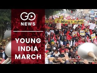 Students On Protest March To Parliament