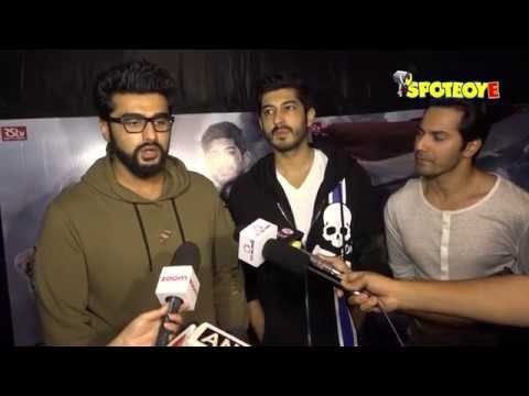 Arjun Kapoor, Varun Dhawan, Mohit Marwah, Jimmy Shergill at the Screening of Raag Desh | SpotboyE
