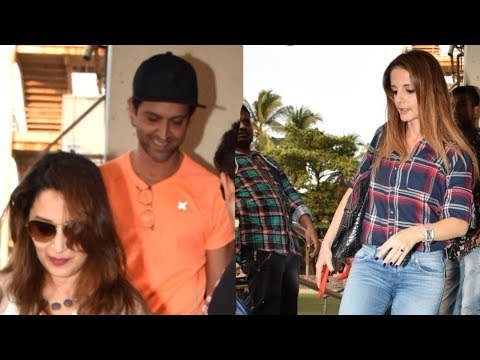 Hrithik Roshan, Sussanne Khan, Madhuri Dixit Post Movie at PVR | SpotboyE