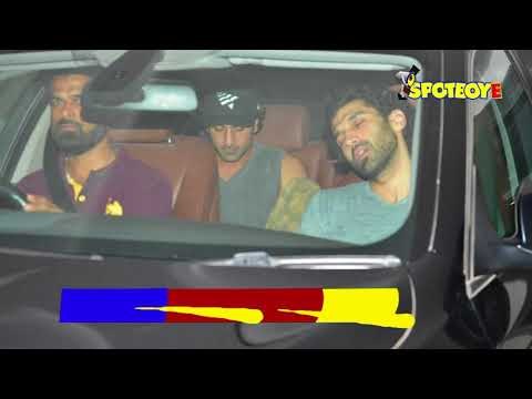 SPOTTED: Arjun Kapoor, Ranbir Kapoor, Aditya Roy Kapur Post Dinner at Friend's House | SpotboyE