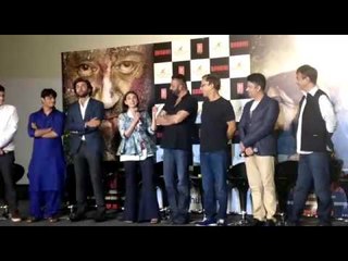 Aditi Rao Hydari says Sanjay Dutt is a Big Friendly Giant at the BHOOMI trailer launch | SpotboyE