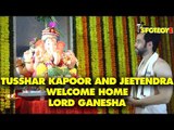 Tusshar Kapoor and Daddy Jeetendra Welcome Home Lord Ganesha 2017 | SpotboyE