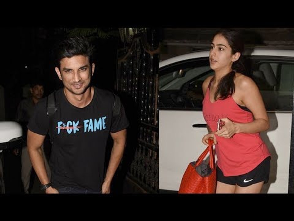 SPOTTED: Sushant Singh Rajput and Sara Ali Khan at Abhishek Kapoor's Office | SpotboyE