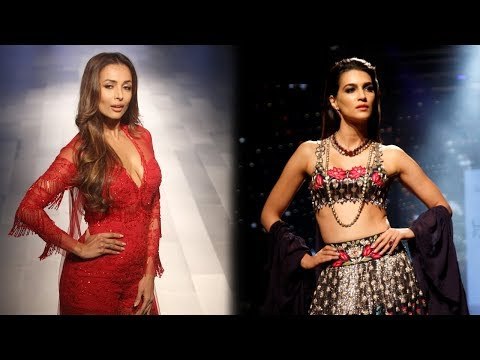 UNCUT- Malaika Arora and Kriti Sanon Sizzle at Lakme Fashion Week 2017 | SpotboyE