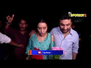 Shraddha Kapoor and Siddhanth Kapoor at Haseena Parkar Screening | SpotboyE