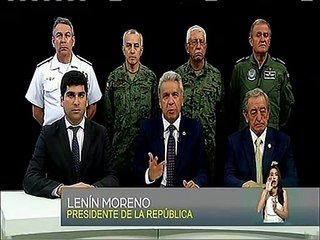 EN VIVO | Lenin Moreno: "Hay una organización política organizada para desestabilizar al Gobierno"