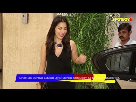 Spotted: Sonali Bendre and Sophie Chowdhury at Manish Malhotra's house | Spotboye