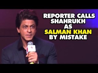 Shahrukh's HILARIOUS Reaction when Reporter Calls Shahrukh As Salman Khan By Mistake | SpotboyE