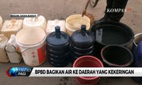 Polisi dan BPBD Bagikan Air ke Daerah yang Kekeringan