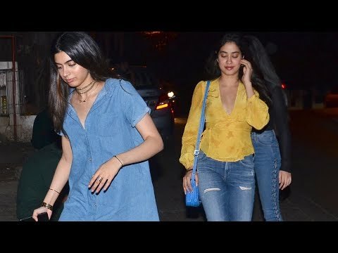 SPOTTED: Jhanvi Kapoor and Khushi Kapoor at Olive in Bandra | SpotboyE