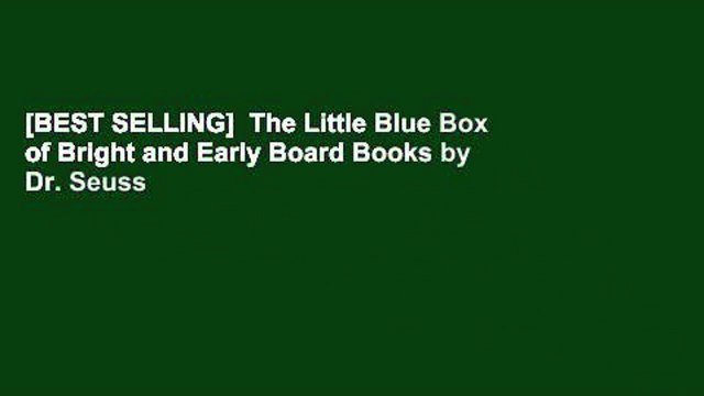 [BEST SELLING] The Little Blue Box of Bright and Early Board Books by Dr. Seuss
