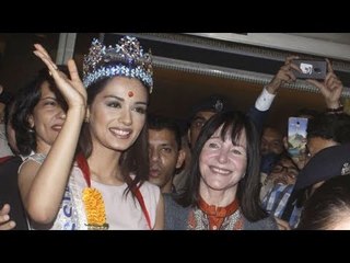 SPOTTED: Miss World 2017 Winner Manushi Chhillar Returns to India | SpotboyE