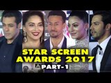 UNCUT- Salman Khan, Kriti Sanon, Varun Dhawan, Rajkummar Rao, Taapsee at Star Screen Awards 2017