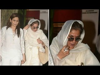 Dimple Kapadia at Shashi Kapoor's Prayer Meet at Prithvi Theatre | SpotboyE