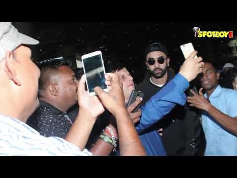 SPOTTED: Ranbir Kapoor Lands at Mumbai Airport with a Mystery Girl | SpotboyE