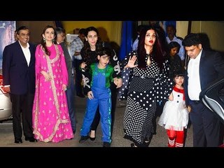 Abhishek, Aishwarya, Aaradhya, Karisma Kapoor at Ambani School Annual Day | SpotboyE