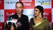 Newlywed Aashka Goradia With Brent Goble gets CANDID with Media at OPPO Event | SpotboyE