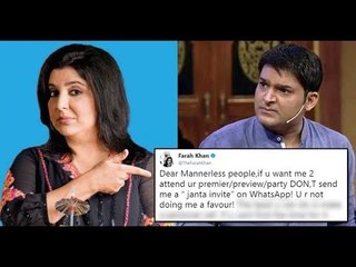 Farah Khan Calls Kapil Sharma MANNERLESS For Sending Firangi Invite Via JUST AN SMS!  | SpotboyE