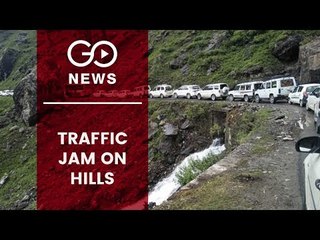 Traffic Jam On Mountain Roads