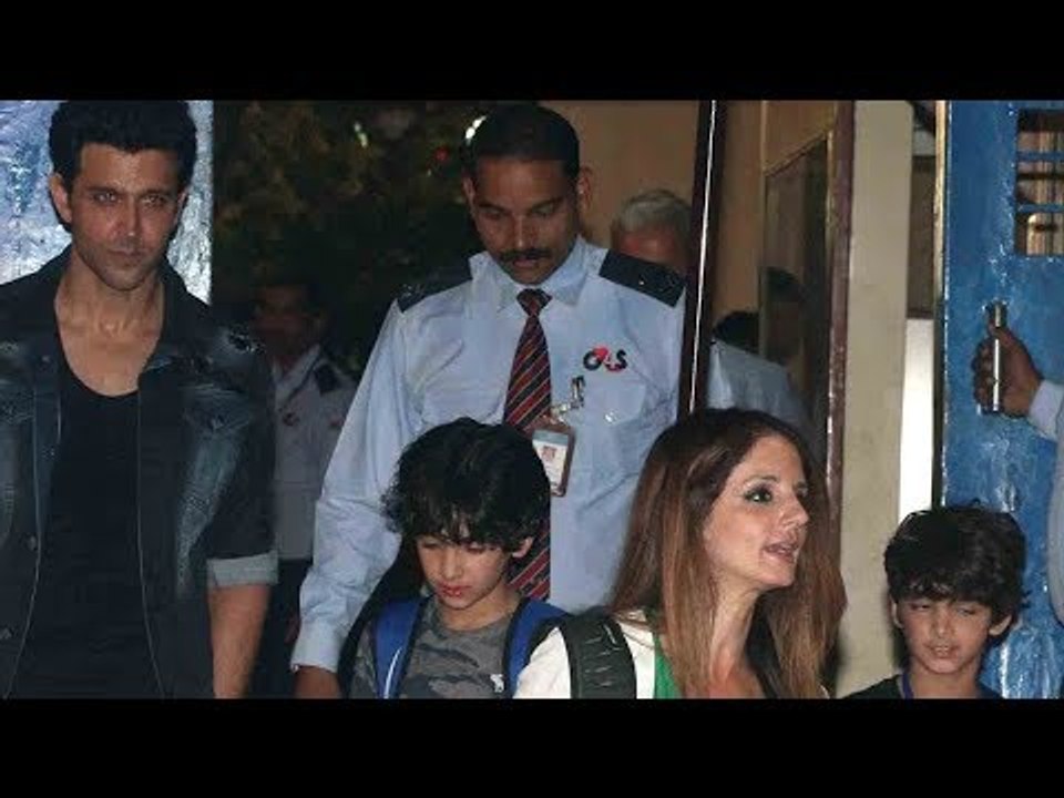 SPOTTED- Hrithik Roshan and Sussanne Khan Post Dinner in Bandra | SpotboyE