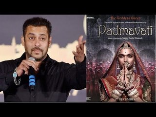 Salman Khan Supports Padmavati: It's NOT FAIR To Comment On A Film Without Seeing It | SpotboyE
