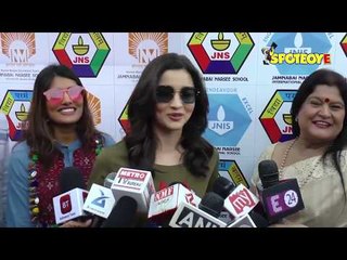 Download Video: UNCUT- Alia Bhatt attends Special Sports Meet at Jamnabai Narsee School | SpotboyE