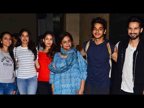 Shahid Kapoor, Mira Rajput, Ishaan Khatter at Beyond the Clouds Screening | SpotboyE