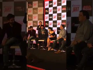 Mohit Raina teaches Punjabi to Sunny Leone at the launch of DISCOVERY JEET