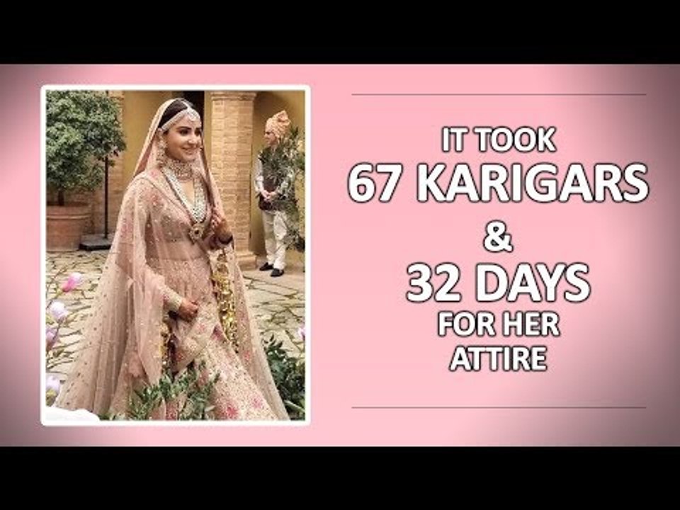 5 Things About Anushka Sharma’s Super Exclusive Wedding Attire That’ll Make You Go Woah | SpotboyE